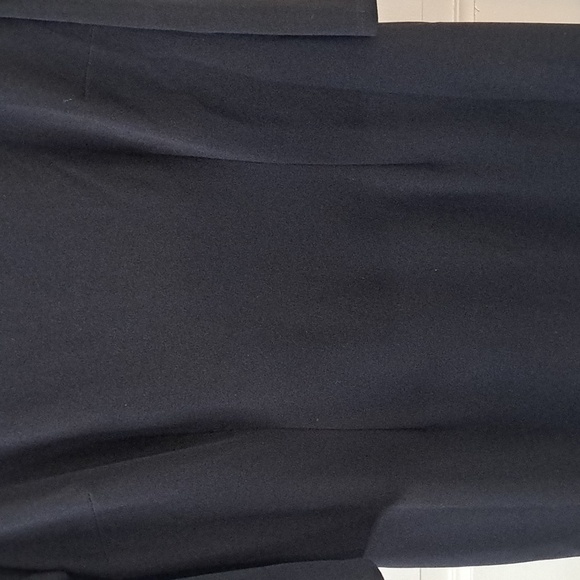 New York & Company Classic Shift Tailored Puff Sheeves Tea Length Stretch Dress - Picture 3 of 11